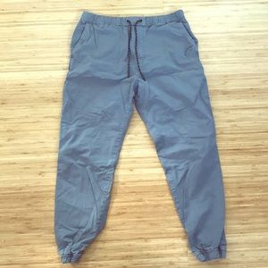 Grey jogger pants